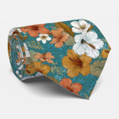 Trendy Birthday Gifts For Husband Tropical Floral ネクタイ (ロール)