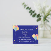 Trendy Birthday Party Invitation | Personalized Te エンクロージャーカード (スタンド正面)