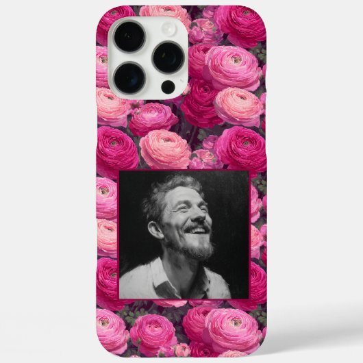 Trendy Birthday Party Ranunculus Floral Custom  Case-Mate iPhoneケース (裏面)