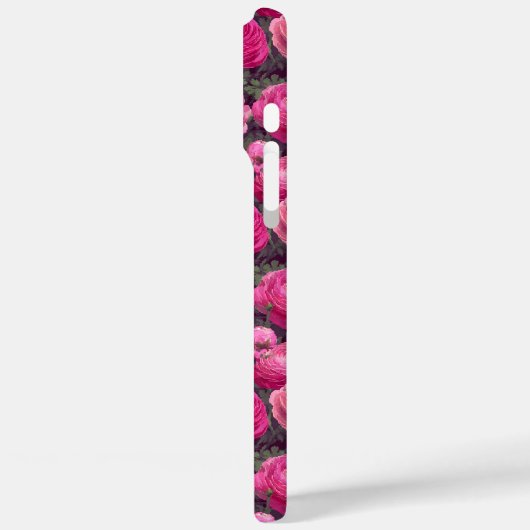 Trendy Birthday Party Ranunculus Floral Custom  Case-Mate iPhoneケース (裏面 / 左)