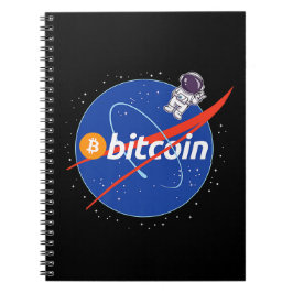 Trendy Bitcoin Astronaut Space Crypto ノートブック