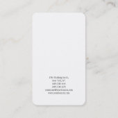 Trendy Black Gold Creative Unique Simple Plain 名刺 (裏面)