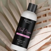 Trendy Black & Pink 4 OZ Cosmo Bottle Wrap Label 長方形シール