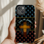 Trendy Black Red Olive Green Cross Lion of Judah Case-Mate iPhoneケース