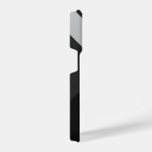 Trendy Black, White and Gray Patterned Phone Case iPhoneケース (右側面)