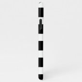 Trendy Black & White Striped iPhoneケース (右側)