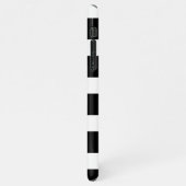 Trendy Black & White Striped iPhoneケース (左側)