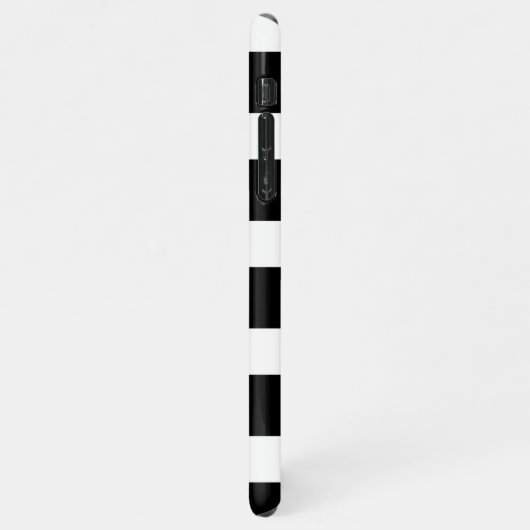 Trendy Black & White Striped iPhoneケース (左側)