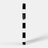 Trendy Black & White Striped iPhoneケース (右側面)