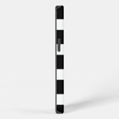 Trendy Black & White Striped iPhoneケース (右側面)