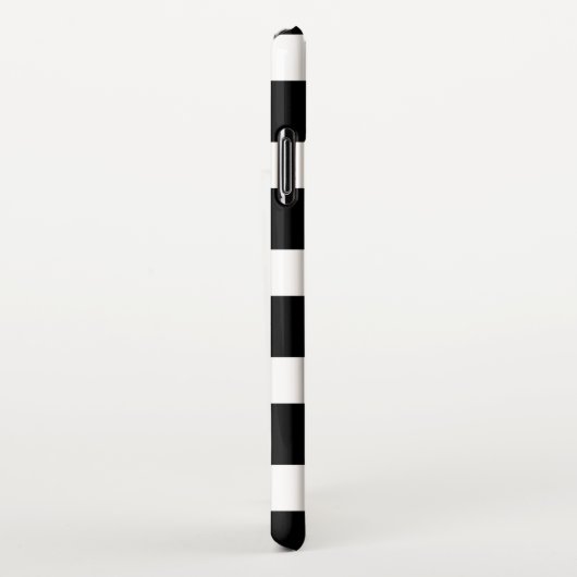 Trendy Black & White Striped iPhoneケース (右側)