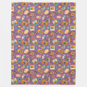 Trendy Blanket Gift 70s Pastel Groovy Design フリースブランケット (正面)