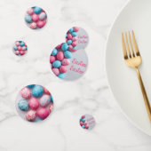 Trendy Blue and Pink Easter Eggs Pattern Paper  コンフェッティ (グループ)