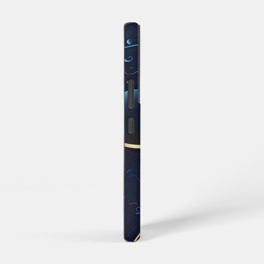  Trendy Blue Musical Notes Samsung Galaxyケース (右側面)