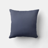 Trendy Blue Swan Pattern Throw Pillow クッション (裏面)