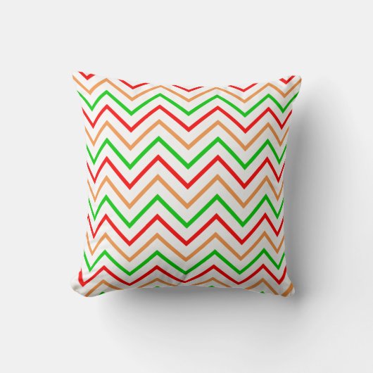 Trendy Bright Chevron Pattern クッション (正面)
