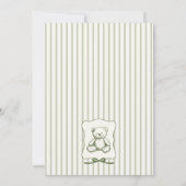 Trendy Cafe Bebe French Coffee Shop Baby Shower 招待状 (裏面)