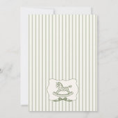 Trendy Cafe Bebe French Coffee Shop Baby Shower 招待状 (裏面)