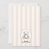 Trendy Cafe Bebe French Coffee Shop Baby Shower 招待状 (裏面)