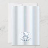 Trendy Cafe Bebe French Coffee Shop Baby Shower 招待状 (裏面)