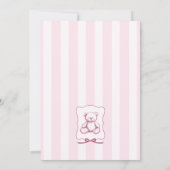 Trendy Cafe Bebe French Coffee Shop Baby Shower 招待状 (裏面)