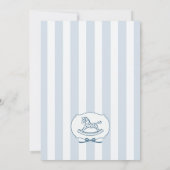 Trendy Cafe Bebe French Coffee Shop Baby Shower 招待状 (裏面)