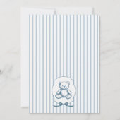 Trendy Cafe Bebe French Coffee Shop Baby Shower 招待状 (裏面)