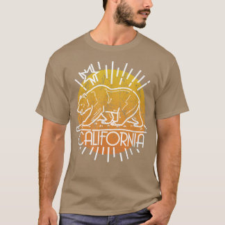 Trendy California Bear Dawn Outline  Tシャツ