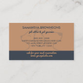 Trendy Cat Dog Pet Punch Loyalty Card 名刺 (裏面)