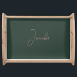 Trendy Celtic Greyish Green Modern Add Own Name トレー<br><div class="desc">This template can be customized to meet all professional occupations.</div>