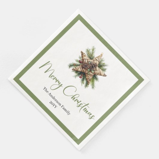 Trendy Chic Boho Christmas Tree in Botanical Style (コーナー)