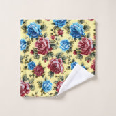 Trendy Chic Stylish Floral Vintage  バスタオルセット (ウォッシュタオル)