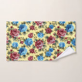 Trendy Chic Stylish Floral Vintage  バスタオルセット (ハンドタオル)