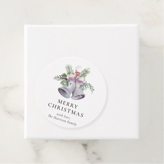 Trendy Christmas Bell Party Elegant Holidays フェイバータグ (インサイチュ)