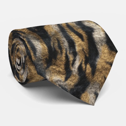 Trendy Christmas Gift For Him Tiger Skin ネクタイ (ロール)