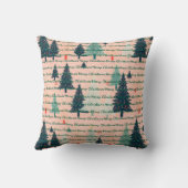 Trendy Christmas Luxury Christmas Trees クッション (裏面)