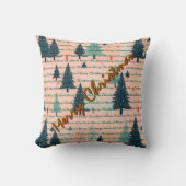 Trendy Christmas Luxury Christmas Trees クッション (正面)