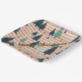 Trendy Christmas Luxury Christmas Trees ペーパープレート (傾斜あり)