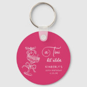 Trendy Cocktail A Tini Bit Older 30th Birthday キーホルダー (正面)