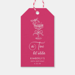 Trendy Cocktail A Tini Bit Older 30th Birthday ギフトタグ