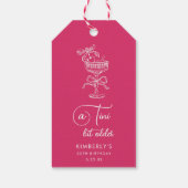 Trendy Cocktail A Tini Bit Older 30th Birthday ギフトタグ (裏面)