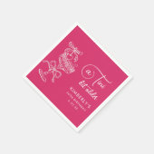 Trendy Cocktail A Tini Bit Older 30th Birthday スタンダードカクテルナプキン (角)