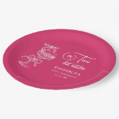 Trendy Cocktail A Tini Bit Older 30th Birthday ペーパープレート (アングル)