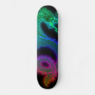Trendy Colorful Chinese Dragon スケートボード