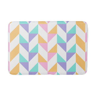 Trendy Colorful Geometric Shapes – Modern Style   バスマット