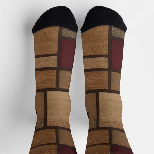 Trendy Colorful Patterned ソックス (上部)