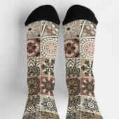 Trendy Colorful Patterned  ソックス (上部)