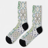 Trendy Colorful Patterned  Socks ソックス (左)