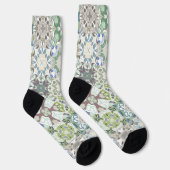 Trendy Colorful Patterned  Socks ソックス (右)