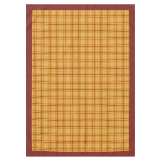 Trendy Colors Tablecloth Fall Plaid Anniversary テーブルクロス (正面)